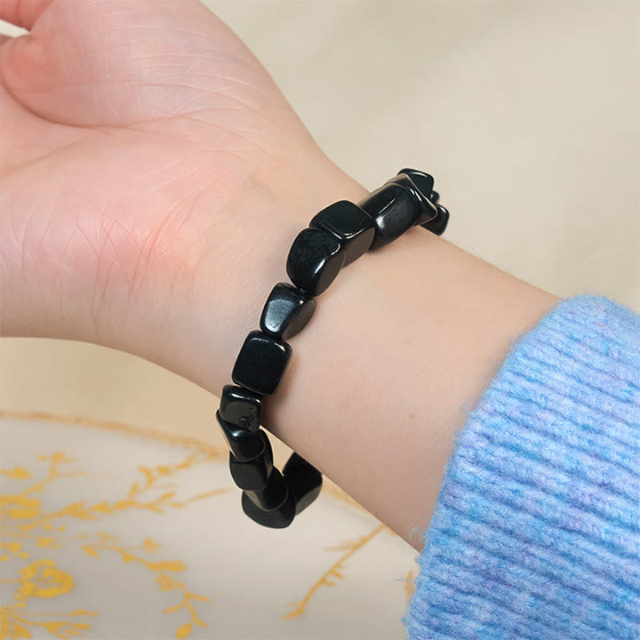 Buddha Stones 8mm natuurlijke authentieke shungiet stenen beschermende Armband - image 3