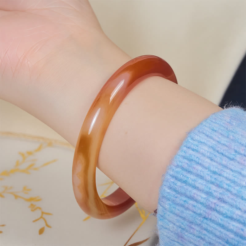 Buddha Stones Rode agaat Mouwboord met Bangle - image 4
