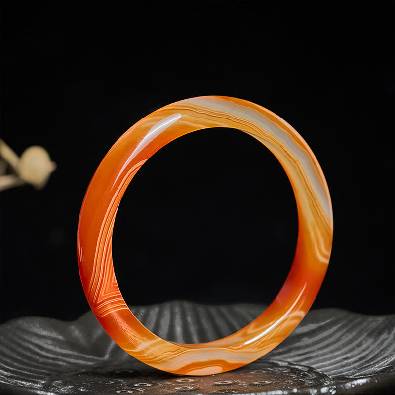 Buddha Stones Rode agaat Mouwboord met Bangle - image 2