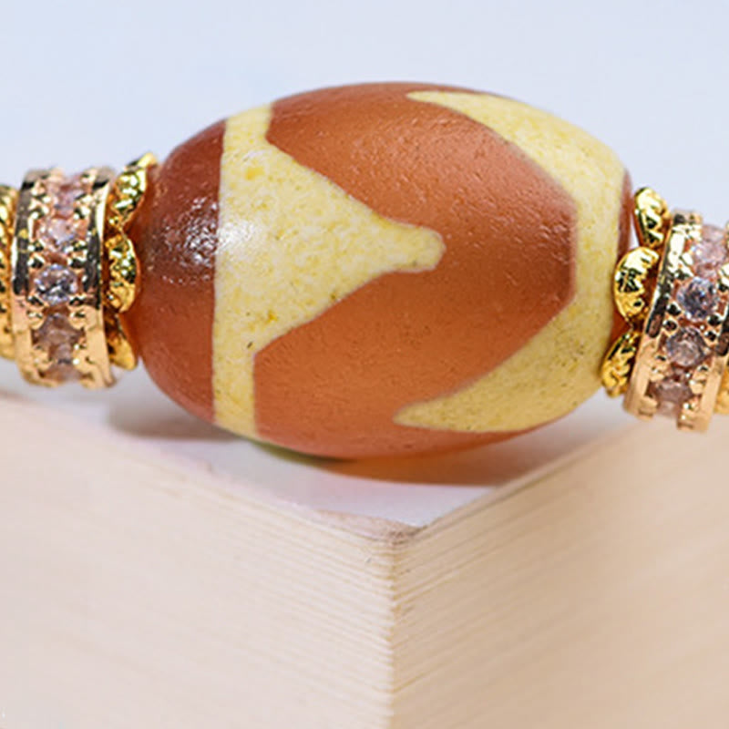 Buddha Stones Liuli glazen Dzi kralen Armband - image 17