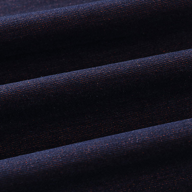 Buddha Stones Effen jas met vetersluiting, open voorkant en Mouwlengte , heren denim katoenen kimono - image 10