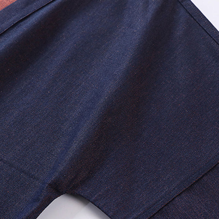 Buddha Stones Effen jas met vetersluiting, open voorkant en Mouwlengte , heren denim katoenen kimono - image 8