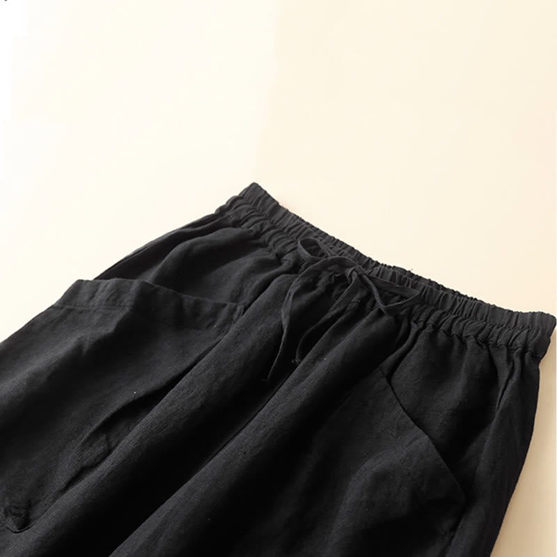 Buddha Stones Commute dames harem capri broek met Zakken - image 9