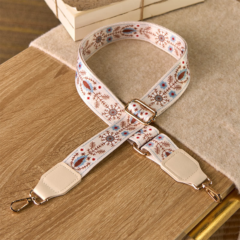 Buddha Stones Verstelbare schouderbandjes voor handtassen met bohemian bloemenprint, crossbodytas of Schoudertas - image 1