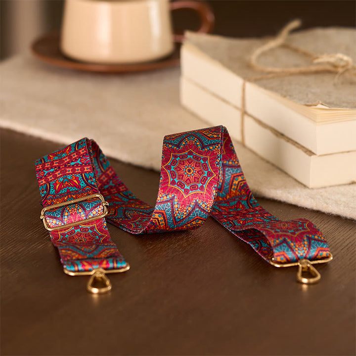Buddha Stones Bohemian Red Mandara Geometric Adjustable Handbags Crossbody Schoudertas Portemonnee Straps Replace - image 3