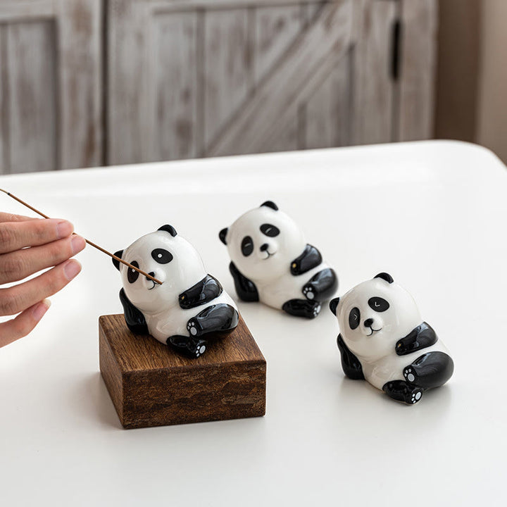 Buddha Stones Panda-vormige Wierook voor huisdecoratie - image 12