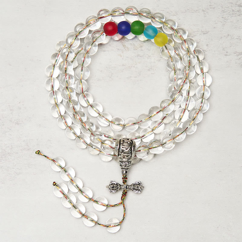 Buddha Stones Vajra Charm Liuli 108 kralen spirituele kracht sterkte Mala - Liuli - image 0