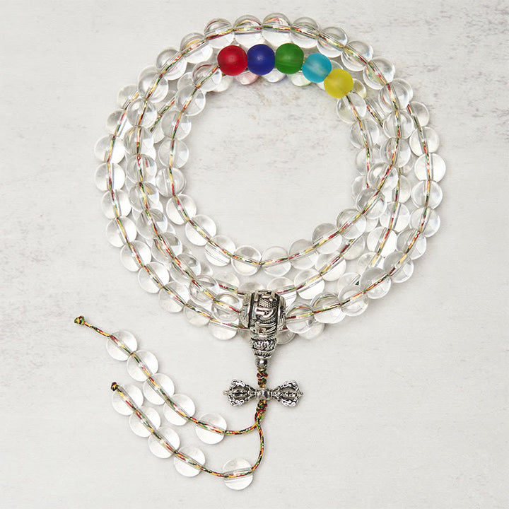 Buddha Stones Vajra Charm Liuli 108 kralen spirituele kracht sterkte Mala - Liuli - image 0