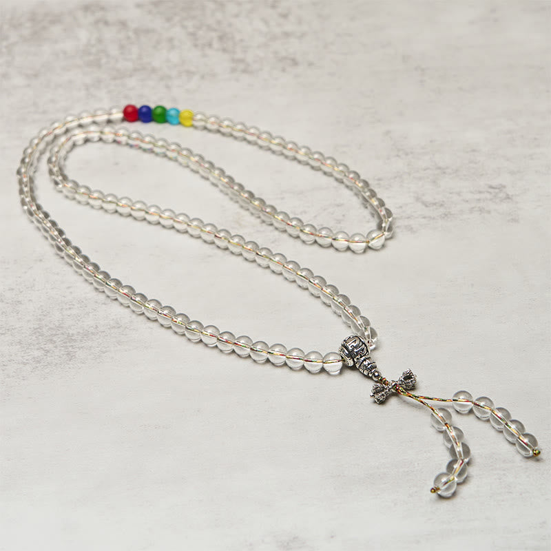 Buddha Stones Vajra Charm Liuli 108 kralen spirituele kracht sterkte Mala - image 2