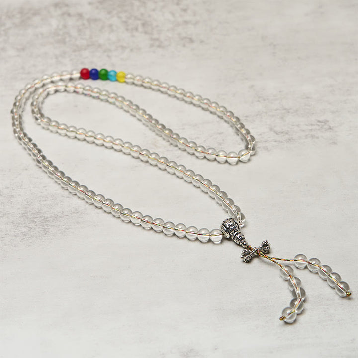 Buddha Stones Vajra Charm Liuli 108 kralen spirituele kracht sterkte Mala - image 2