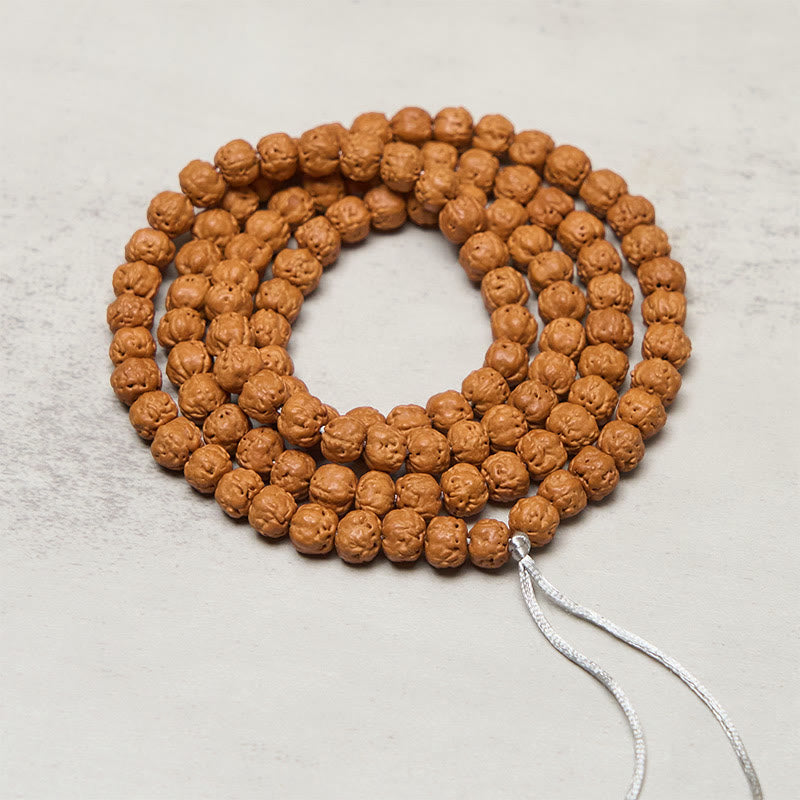 Buddha Stones Tibetaanse Mala met 108 kralen, Bodhizaad, rijkdom en voorspoed. - image 1