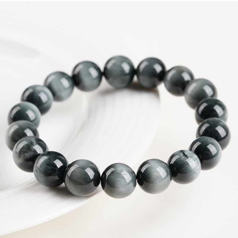 Buddha Stones Armband met kralen van adelaarsoogsteen, positieve en kalmerende werking - image 2