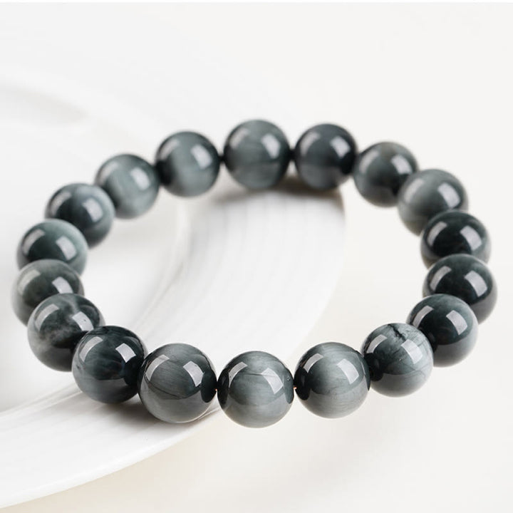 Buddha Stones Armband met kralen van adelaarsoogsteen, positieve en kalmerende werking - image 2