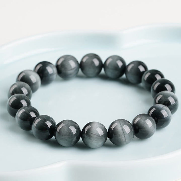 Buddha Stones Armband met kralen van adelaarsoogsteen, positieve en kalmerende werking - image 4