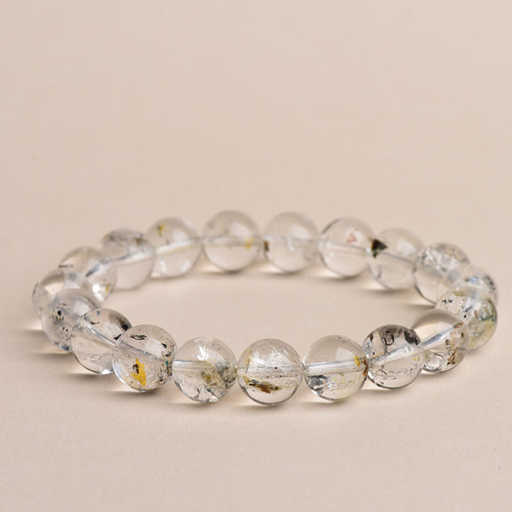 Buddha Stones Herkimer Diamanten Beschermings Armband - 5A-kwaliteit Herkimer-diamant - 14-14,8 mm - image 10