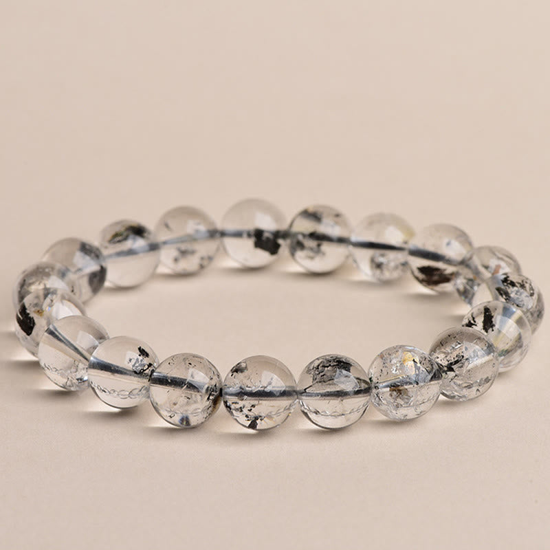 Buddha Stones Herkimer Diamanten Beschermings Armband - Herkimer diamant van klasse 6A - 14-14,8 mm - image 7