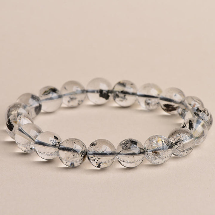 Buddha Stones Herkimer Diamanten Beschermings Armband - Herkimer diamant van klasse 6A - 14-14,8 mm - image 7