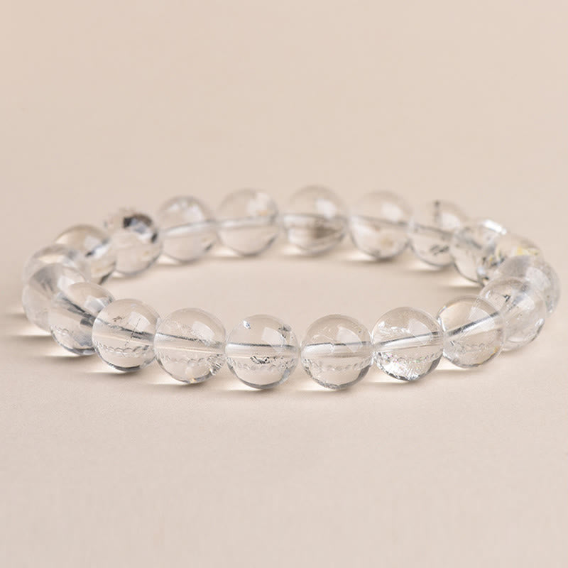 Buddha Stones Herkimer Diamanten Beschermings Armband - 4A-kwaliteit Herkimer-diamant - 14-14,8 mm - image 13