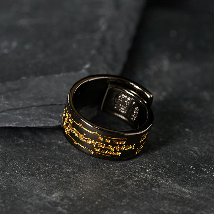 Buddha Stones Verstelbare Ring met koperen woord - image 9