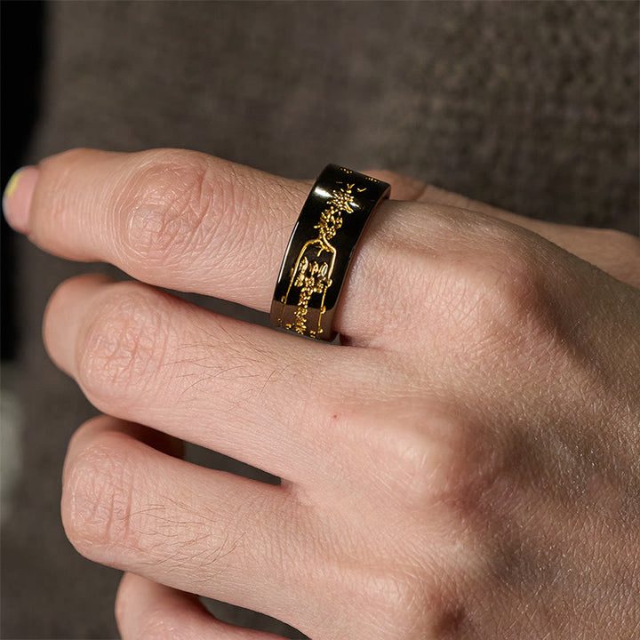 Buddha Stones Verstelbare Ring met koperen woord - image 10