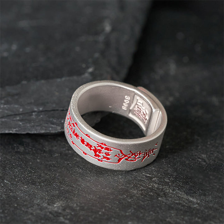 Buddha Stones Verstelbare Ring met koperen woord - image 3