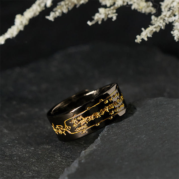 Buddha Stones Verstelbare Ring met koperen woord - image 8