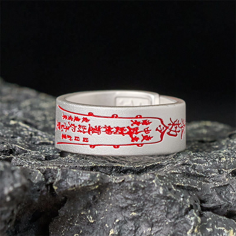 Buddha Stones Verstelbare Ring met koperen woord - image 1