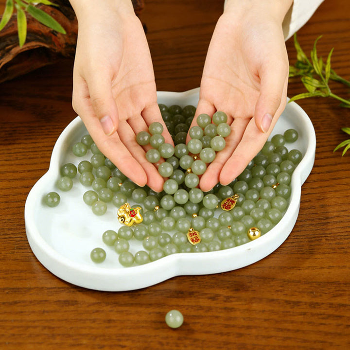 Buddha Stones Hetian Jade Armband, symbool van het Jaar van het Paard - image 11