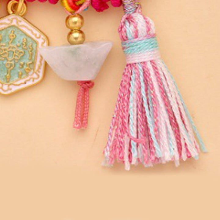 Buddha Stones Jaar van het Paard Fu Karakter Lotus Aantrekkelijk Geluk Ruyi Handvat Vredesgesp Broche - image 12