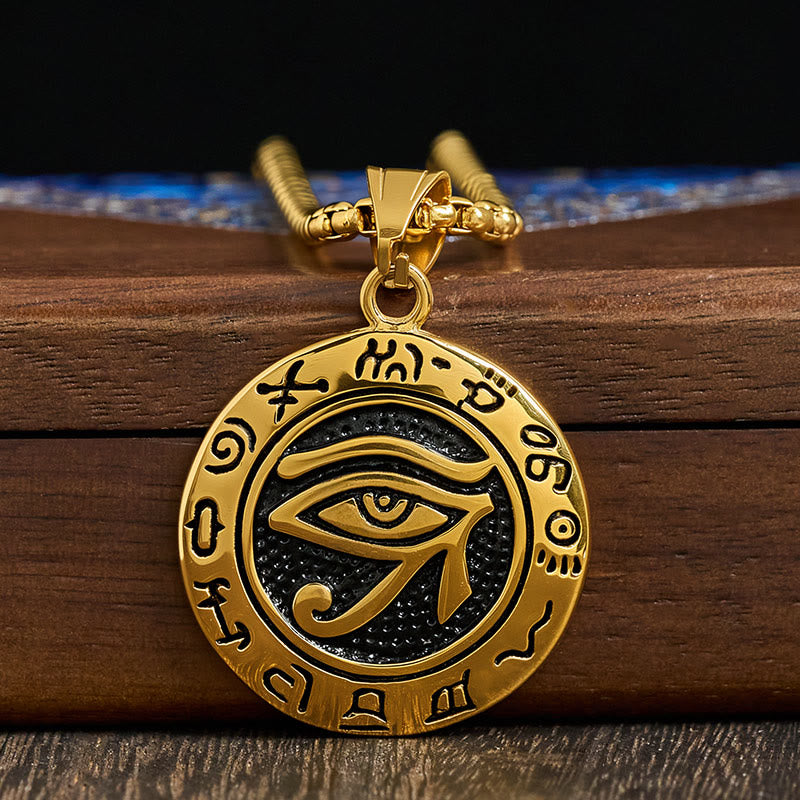 Buddha Stones Titanium stalen hanger met boze oog- Ketting - image 10