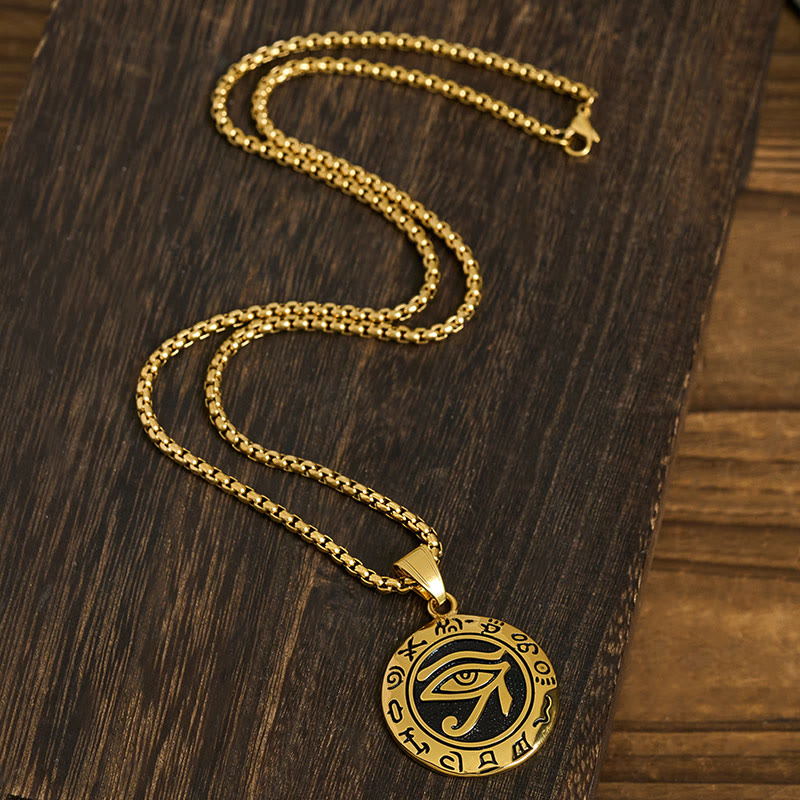 Buddha Stones Titanium stalen hanger met boze oog- Ketting - image 11