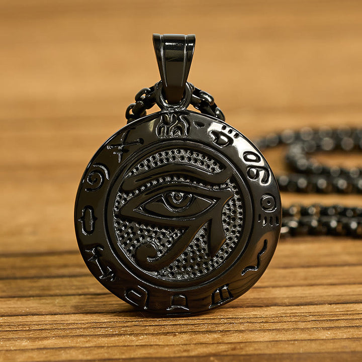 Buddha Stones Titanium stalen hanger met boze oog- Ketting - image 14