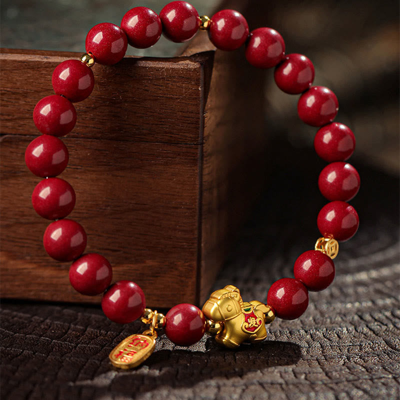 Buddha Stones Cinnaber Armband voor het Jaar van het Paard - image 11
