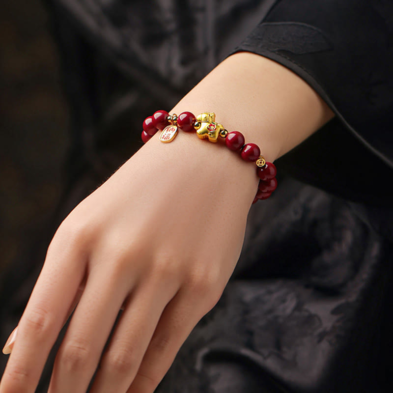 Buddha Stones Cinnaber Armband voor het Jaar van het Paard - image 4