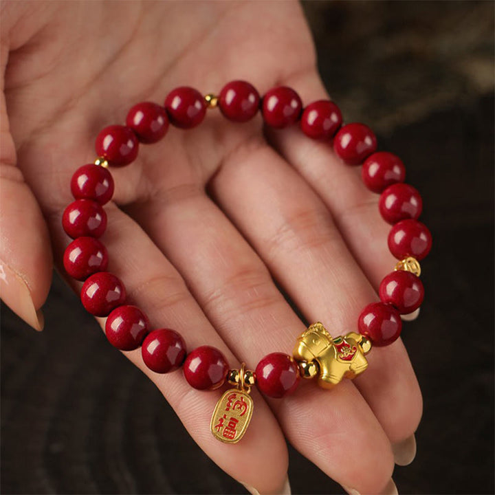 Buddha Stones Cinnaber Armband voor het Jaar van het Paard - image 9