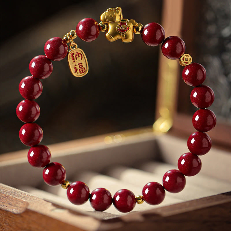 Buddha Stones Cinnaber Armband voor het Jaar van het Paard - image 3