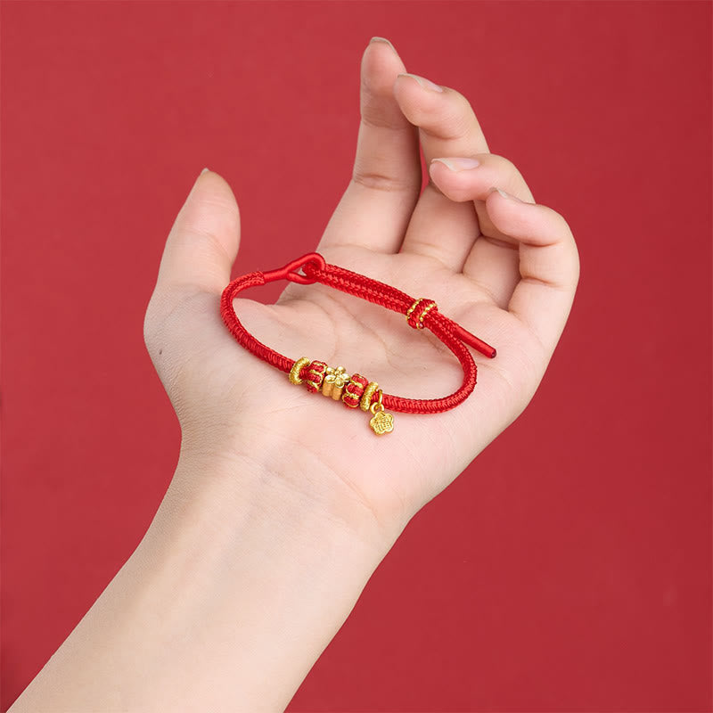 Buddha Stones Om Mani Padme Hum Fu Karakter Koperrode Armband - image 14