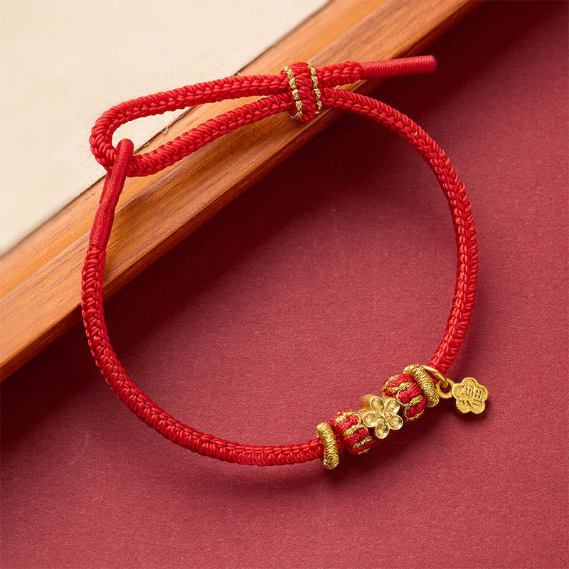 Buddha Stones Om Mani Padme Hum Fu Karakter Koperrode Armband - image 13