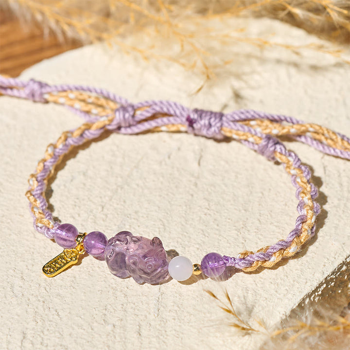 Buddha Stones Amethist PiXiu Balance Armband - image 2