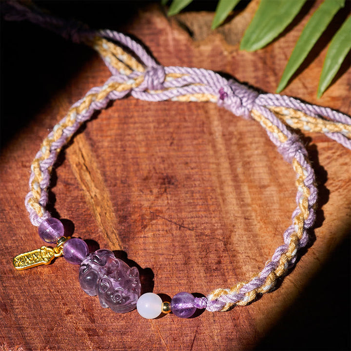 Buddha Stones Amethist PiXiu Balance Armband - image 4