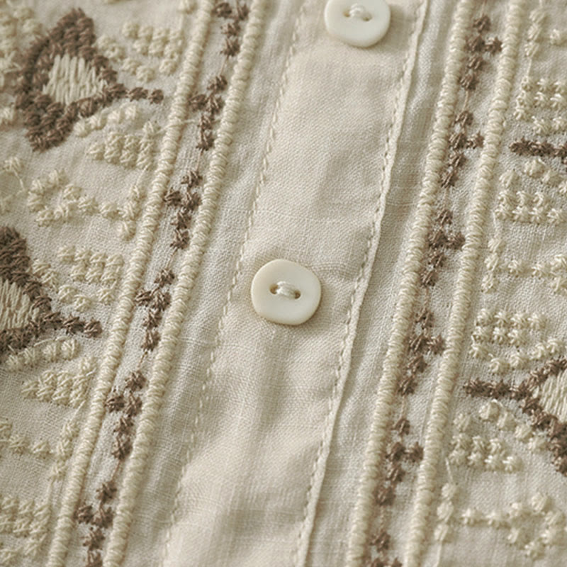 Buddha Stones Zomerse damesblouse met bloemenprint , Ronde hals Korte mouw , gemaakt van polyester. - image 18