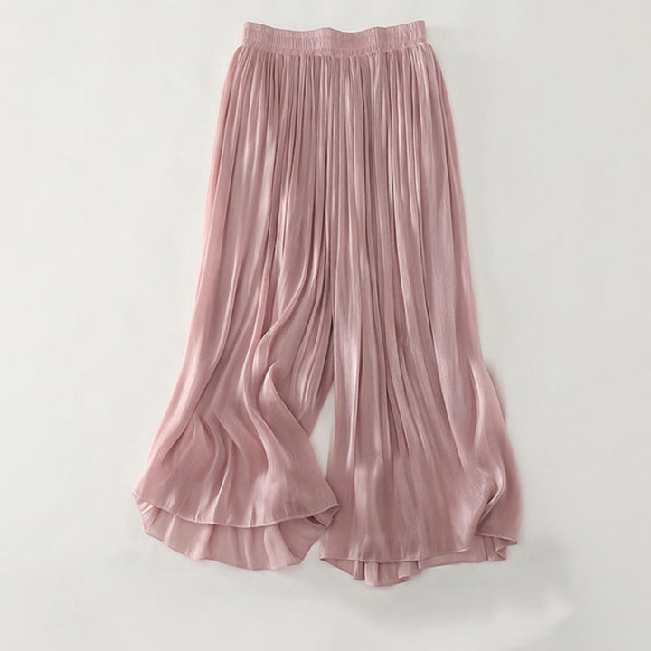 Buddha Stones Effen zomerbroek van polyester voor dames - Roze - US8-10，UK/AU12-14，EU40-42 (2XL) - image 15