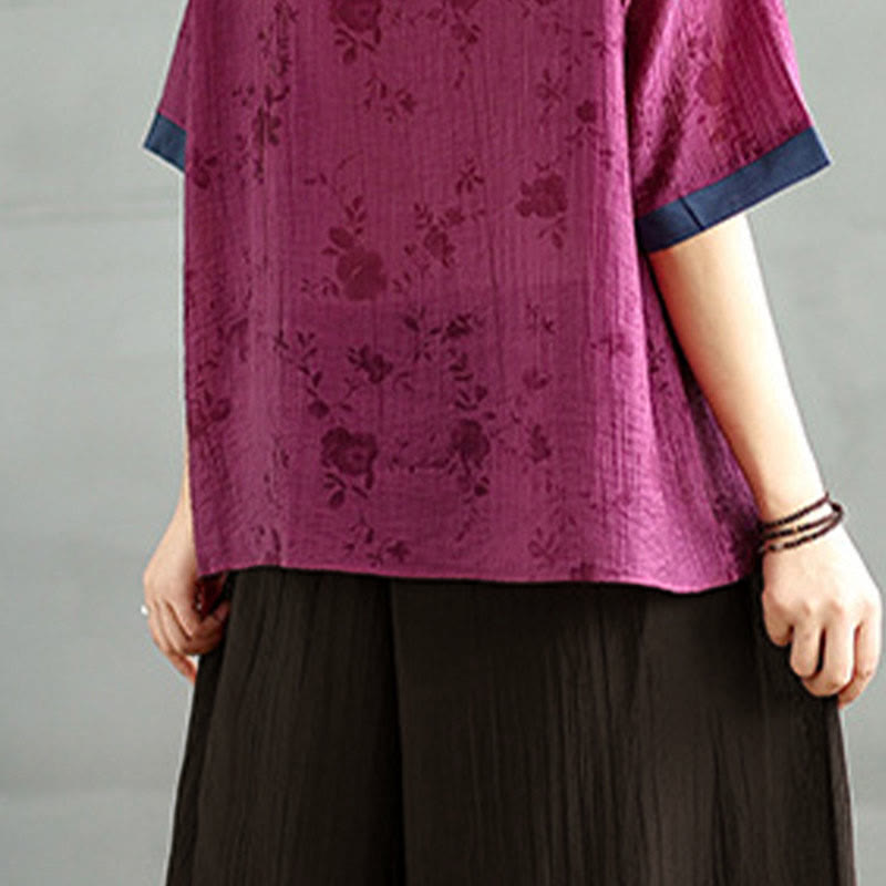 Buddha Stones Capri Cropped broek met wijde pijpen en elastische Taille in effen kleur voor dames. - image 10