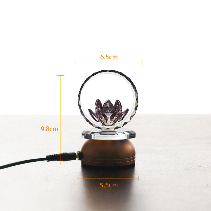 Buddha Stones Lotus koperen messing nieuwe begin huisdecoratie - Basis van aluminiumlegering - 6,5*9,8*5,5 cm - Plug-in - image 1