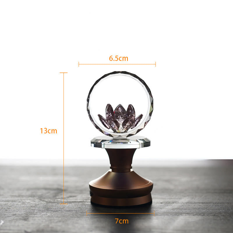 Buddha Stones Lotus koperen messing nieuwe begin huisdecoratie - Basis van aluminiumlegering - 6,5*13*7 cm - Oplaadbaar - image 15