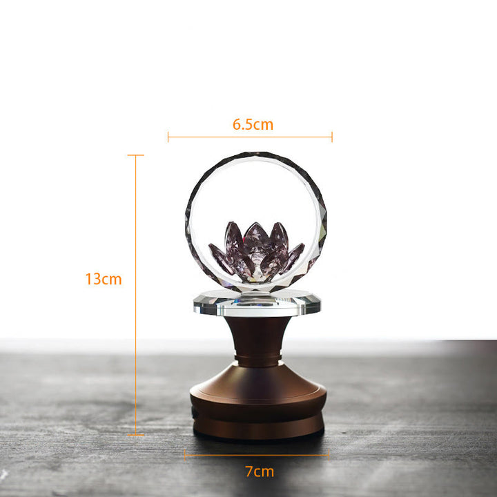 Buddha Stones Lotus koperen messing nieuwe begin huisdecoratie - Basis van aluminiumlegering - 6,5*13*7 cm - Oplaadbaar - image 15