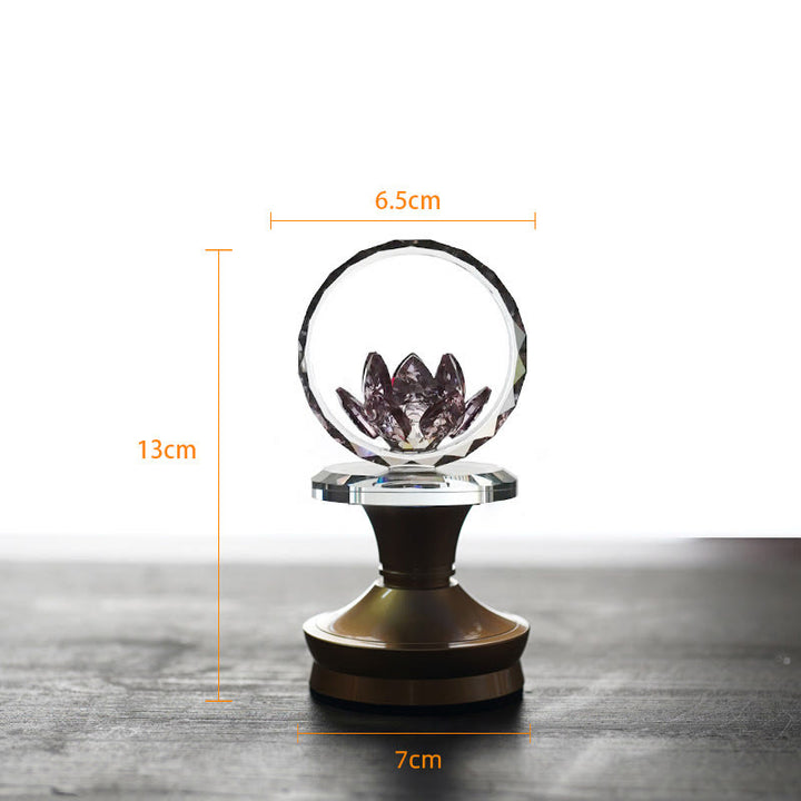 Buddha Stones Lotus koperen messing nieuwe begin huisdecoratie - Koperen messing voet - 6,5*13*7 cm - Oplaadbaar - image 22