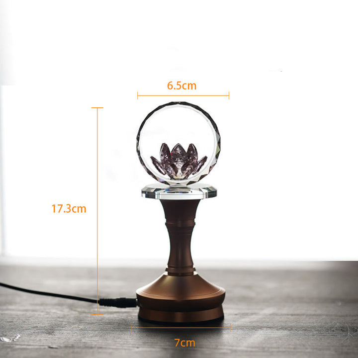 Buddha Stones Lotus koperen messing nieuwe begin huisdecoratie - Basis van aluminiumlegering - 6,5*17,3*7 cm - Plug-in - image 17