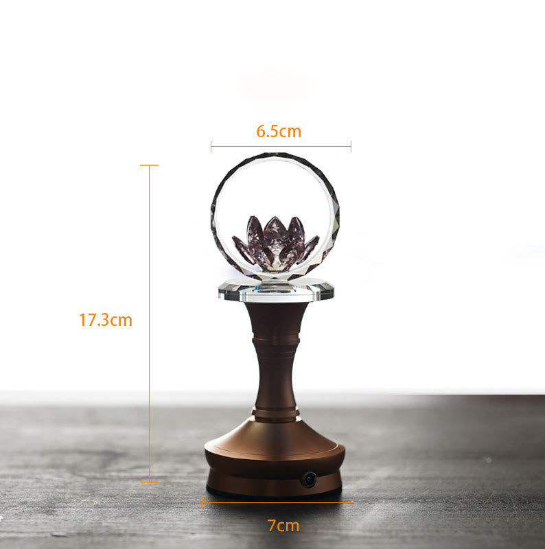 Buddha Stones Lotus koperen messing nieuwe begin huisdecoratie - Basis van aluminiumlegering - 6,5*17,3*7 cm - Oplaadbaar - image 18