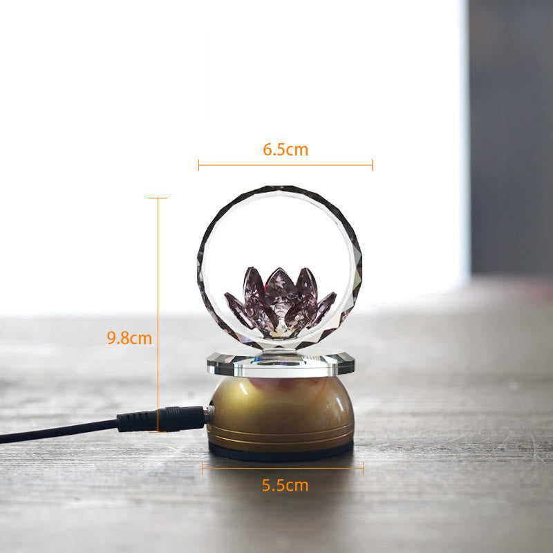 Buddha Stones Lotus koperen messing nieuwe begin huisdecoratie - Koperen messing voet - 6,5*9,8*5,5 cm - Plug-in - image 19
